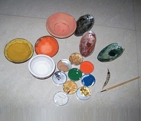 Materials Color in shells