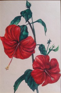 English Botanical Flower e001 